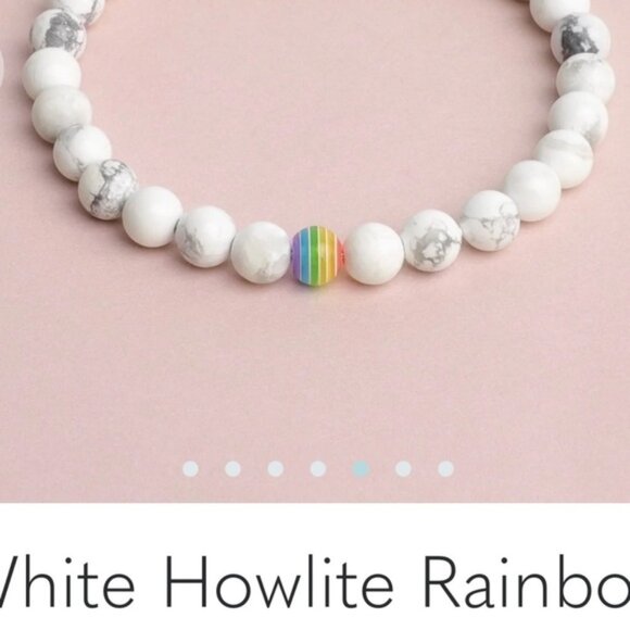 Vitality Extracts White Howlite Rainbow Diffuser Bracelet / BRAND NEW - Picture 5 of 7